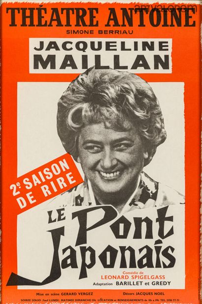 LE PONT JAPONAIS (1979) de Pierre Barillet...