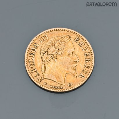 FRANCE 
10 francs or Napoléon III, tête laurée...