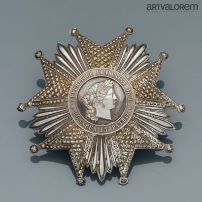 Plaque de Grand Officier de la Légion d'Honneur,...