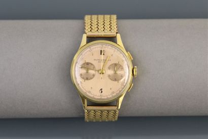 null BAUME ET MERCIER GENEVA circa 1930

Chronograph watch in yellow gold 750°/°°,...
