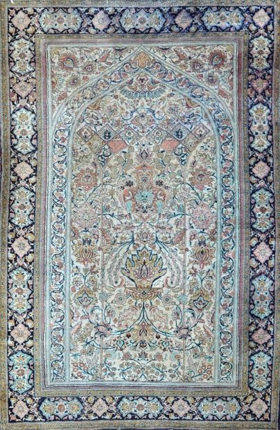 Fine silk Ghoum (Iran) Shah's era circa 1965...