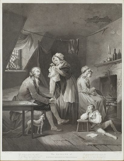 null G. MORLAND (1763-1804), gravé par DARCY

The effects of extravagance and idleness

The...