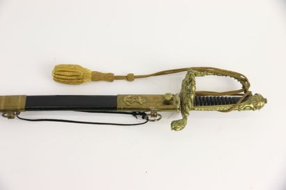 null Naval officer's saber, model 1837, type exit of the naval school. With its senior...