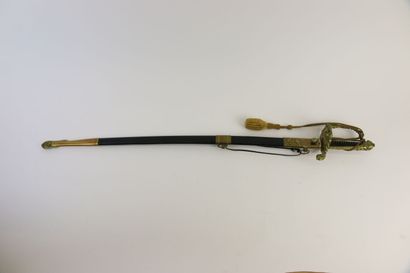 null Naval officer's saber, model 1837, type exit of the naval school. With its senior...