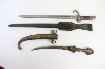 null Lebel bayonet with its line, and a goumiah. (As is)