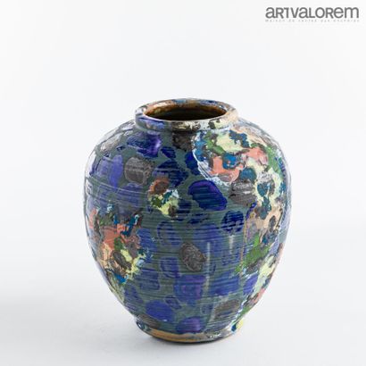 null LANOS Michel (1926-2005)

Important ovoid vase with hemmed neck in stoneware...