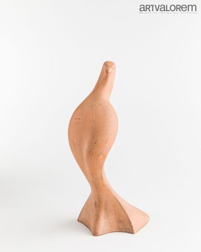 null FILLON Maxime (1920-2003) 

Sculpture in unglazed terra cotta decorated with...