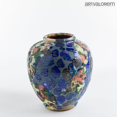 null LANOS Michel (1926-2005)

Important ovoid vase with hemmed neck in stoneware...