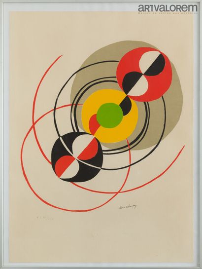 null DELAUNAY Sonia (1885-1979)

Spoutnik, 1976, 

Lithographie en couleurs, épreuve...