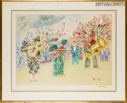 null DUFY Jean (1888-1964)

La parade des clowns musiciens, 

lithographie en couleurs...