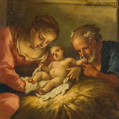 en attente de l'expert Surroundings of Carlo MARATTA (1625-1713)

The Nativity and...