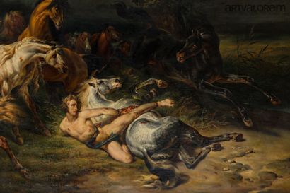 null Horace VERNET (1758-1836)



Mazeppa 

Huile sur toile signée et datée en bas...