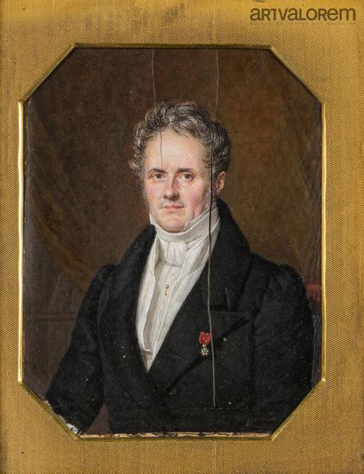 null Pierre DAUBIGNY (Paris, 1793 - Paris, 1858).

Portrait of Caroline Poirson in...