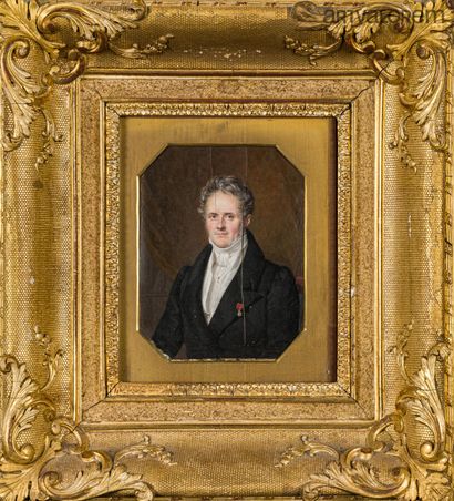 null Pierre DAUBIGNY (Paris, 1793 - Paris, 1858).

Portrait of Caroline Poirson in...