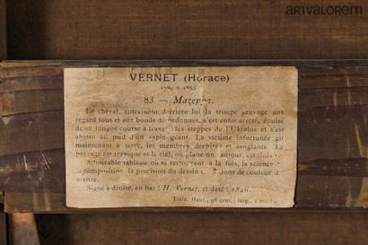 null Horace VERNET (1758-1836)



Mazeppa 

Huile sur toile signée et datée en bas...