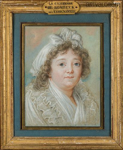 null French school of the XVIIIth century 

Portrait of the Countess of Rombeck née...