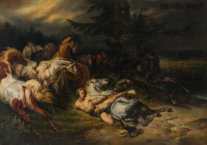 null Horace VERNET (1758-1836)



Mazeppa 

Oil on canvas signed and dated lower...