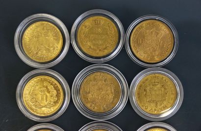  EUROPE 
10 Gulden or Wilhelmina Pays Bas x 
Médaille commémorative, 20 francs or...