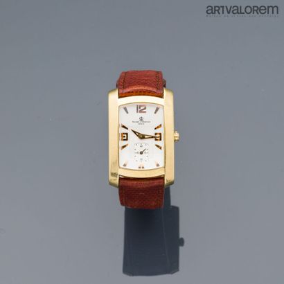  BAUME & MERCIER Hampton 
Men's wristwatch in yellow gold 750°/°°, radiant white...