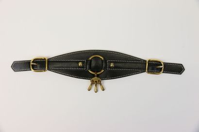 HERMES Paris

Black leather and gold metal...