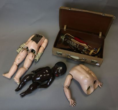 null Miscellaneous lot including incomplete phonograph baby body - black celluloid...