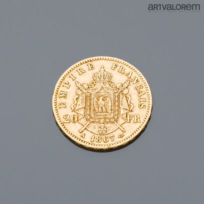 null FRANCE

20 francs gold napoleon III head, year 1867

weight: 6,4 g