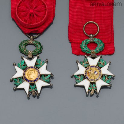 null Croix d'officier de la Légion d'Honneur en vermeil. Epoque IIIe République....
