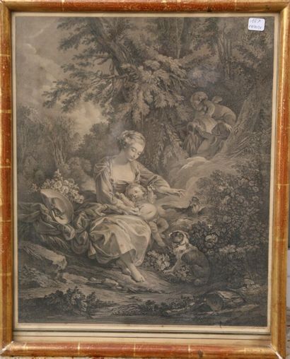 null After François DROUAIS LE FILS - Engraved by Charles D. MELINI

The children...