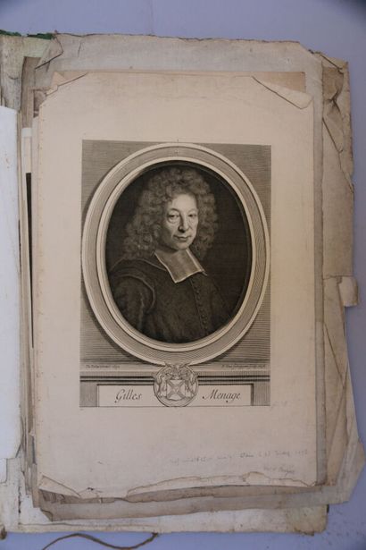 null Lot of about a hundred engraved and lithographed portraits from the 16th to...