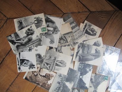 null Lot de cartes postales, environ 28, illustrant des vues de Paris XVIIe arrondissement,...