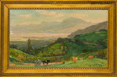 null Jules Léon FLANDRIN (1871-1947)

Animated landscape

Oil on canvas signed lower...