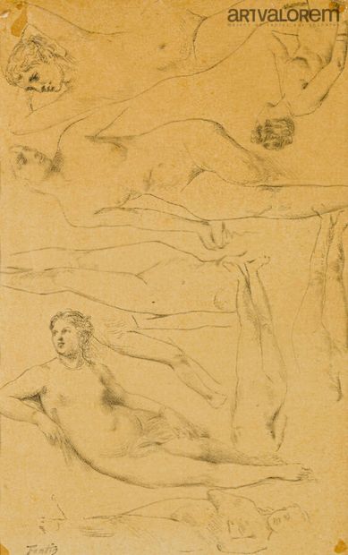  Henri Fantin LATOUR (1836-1904)

Études de nus féminins

graphite sur papier calque

cachet... Gazette Drouot