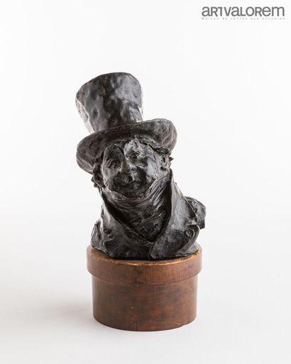 null Honoré DAUMIER (1808 - 1879) attribué à

Tête d'homme au chapeau haut de forme

Épreuve...