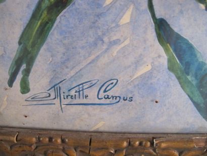 null Mireille CAMUS (XXe siècle)

Laurier-rose

Aquarelle sur papier

93 x 33 cm
