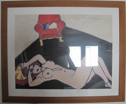 null Guillaume CORNEILLE (1922-2010)

Nue allongée dans un salon, 1980

Lithographie...