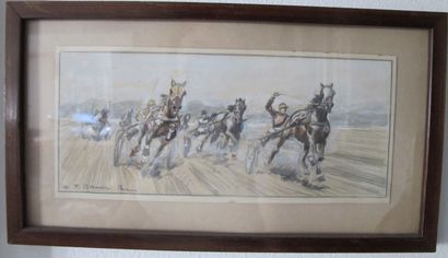 null C.F. BAUER (20th century)

Trotting race

Pencil on paper, signed lower left.

8...