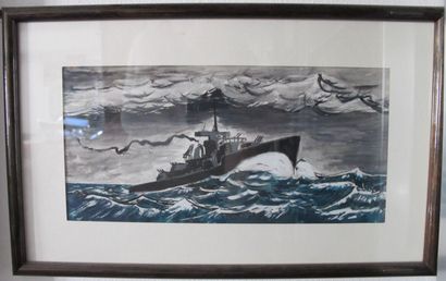 Modern School

War ship

Watercolor and gouache...