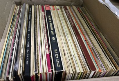 null Lot d'environ 500 disques vinyles 33 tours : classique, opéra, musique américaine...