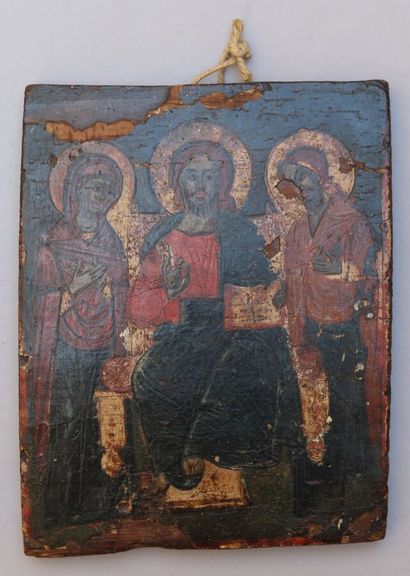 null BALKANS (Northern Greece? , Macedonia?), circa 1800

Icon depicting "The Deisis":...