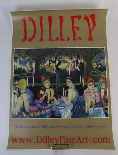 null Ensemble de reproductions et d'affiches d'expositions de Ramon Dilley, du golf...