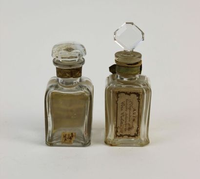null Roger & Gallet - (années 1880-1910)

Lot de deux flacons carafons en verre incolore...