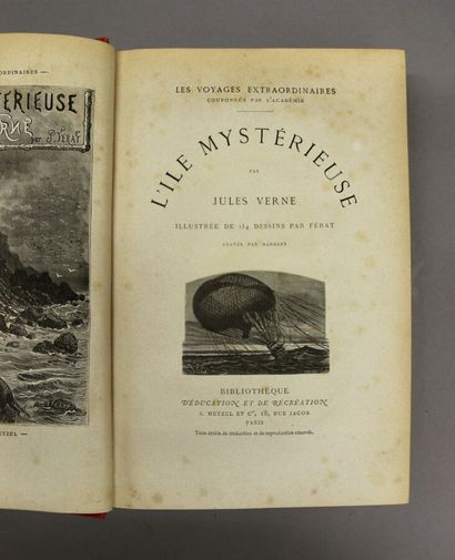 null JULES VERNE

Voyages extraordinaires, L'Ile Mystérieuse.Collection Hetzel, couverture...