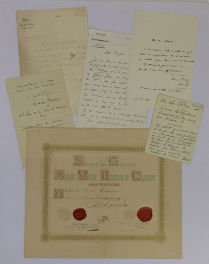 null MUSIC 

BAZIN François (1816-1878) Autograph letter signed to " Mon cher Merruau...