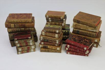Set of about 34 bound books, 18th and 19th...