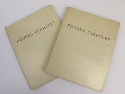 null Pierre LOUYS. Proses Inédites, 1882-1924. - Proses Inédites. Pièces Libres....
