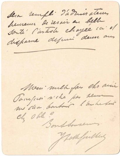 null MUSIQUE 

BAZIN François (1816-1878) Lettre autographe signée à « Mon cher Merruau...