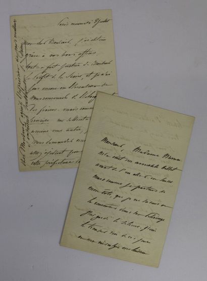 null THIERS (Adolph) (1797-1877). 19 documents. 

Correspondance de 19 lettres autographes...