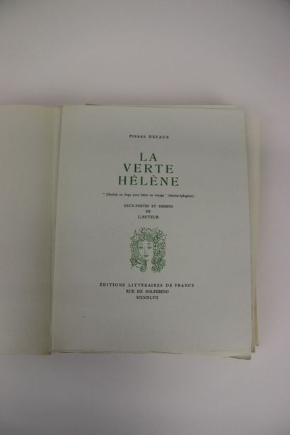 null DEVAUX Pierre. La verte Hélène. Eaux-fortes et dessins de l'auteur. Éditions...