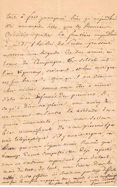 null HAUSSMANN Georges Eugène (1809-1891) 

 3 Lettres autographes signées à « Monsieur...