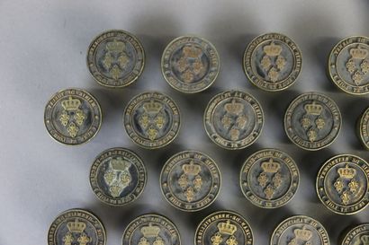 null Strong lot of 56 wax seals of town halls of the department of Eure-et-Loire...